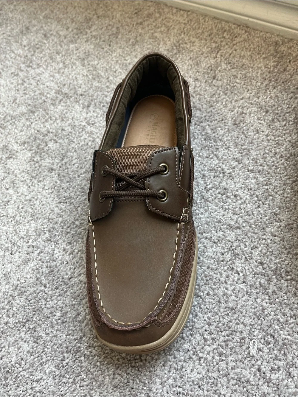 Magellan Men's Brown Casual Boat Shoes size 10D